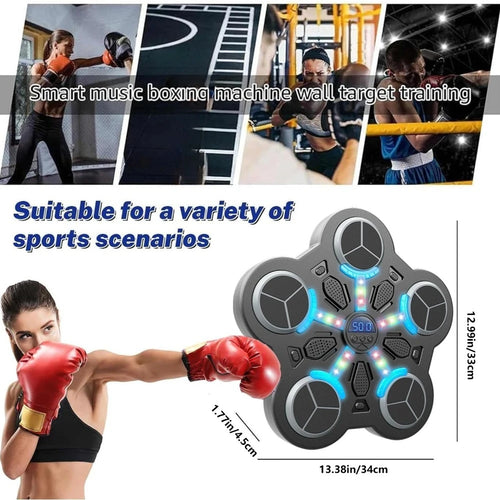 Appareil de Boxe Mural Musical STRYKO — Entraînement Cardio & Réflexes à Domicile